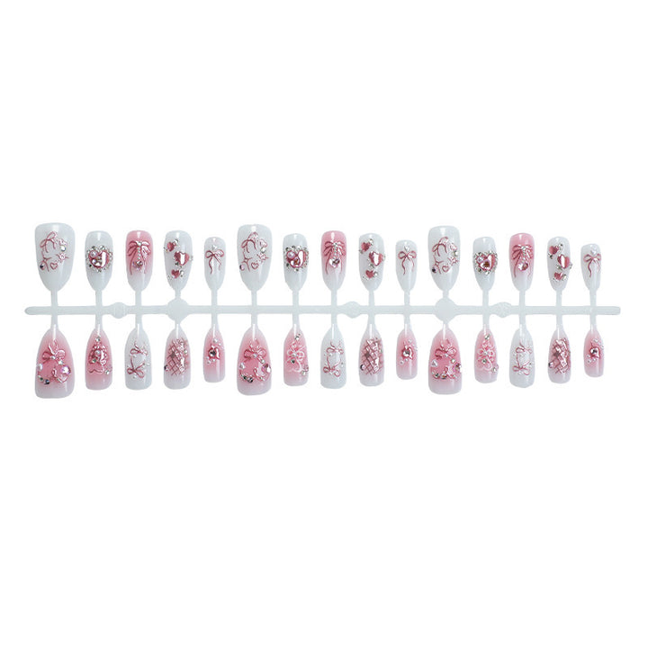 Decorative Bow Knot Press-On Nail Set Kalsten