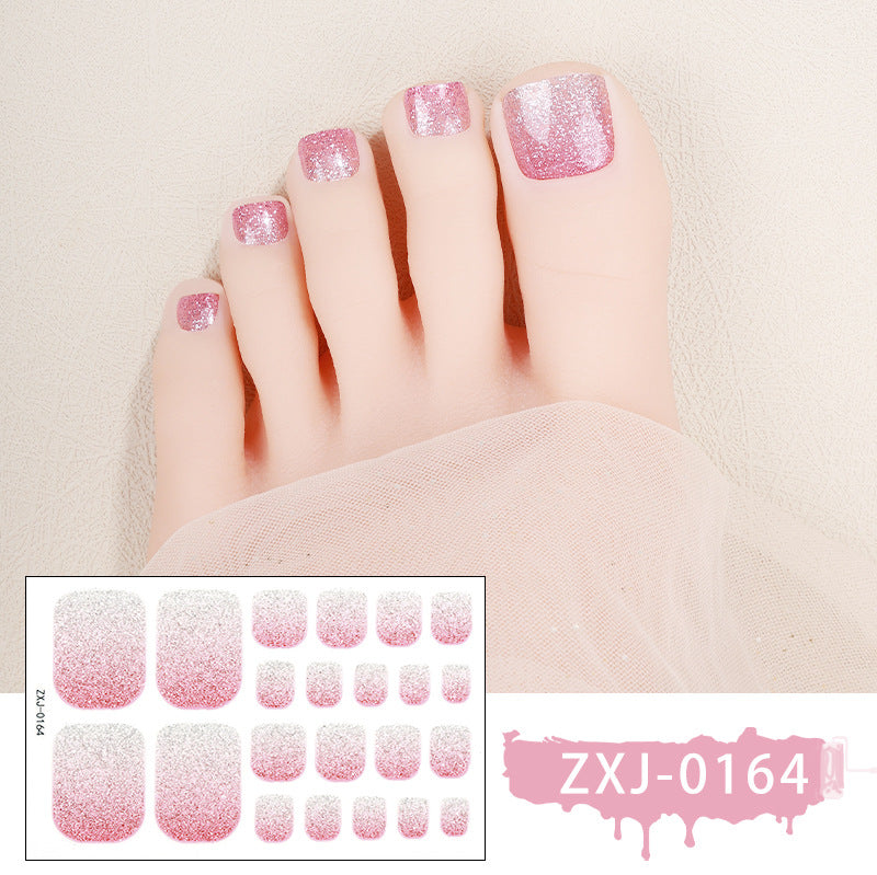 Sparkling Glitter Toenail Wraps