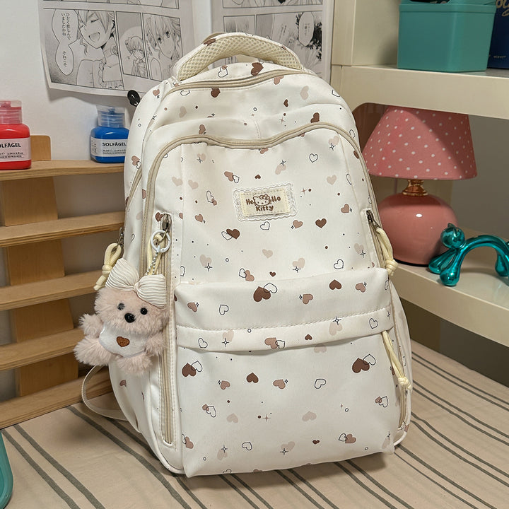 Cute Heart-Patterned Backpack Kalsten