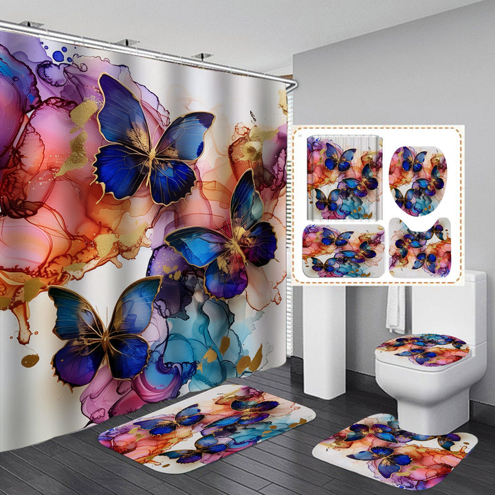 Butterfly-Themed Bathroom Decor Set Kalsten