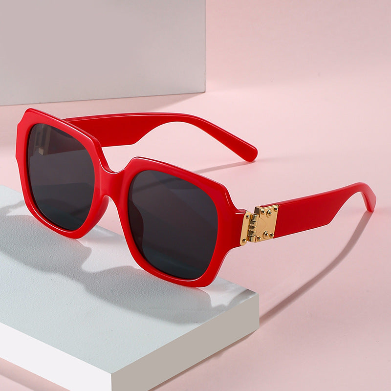Women's fashionable oversized sunglasses with luxurious metal elements Kalsten