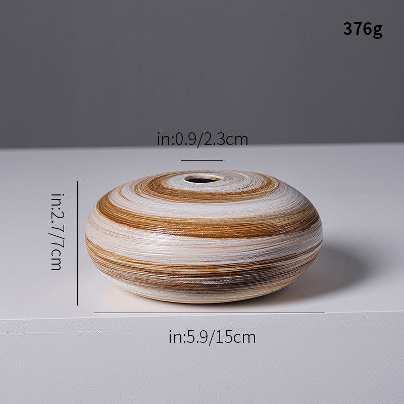 Artistic Spiral Design Ceramic Vase Kalsten