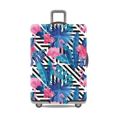 Tropical Leaf Print Hard Shell Luggage Kalsten