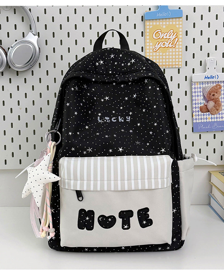 Star Print School Backpack Kalsten