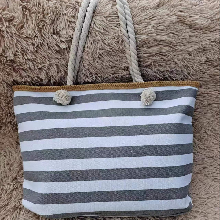 Beach bag made of high-quality canvas with sturdy rope handles Kalsten