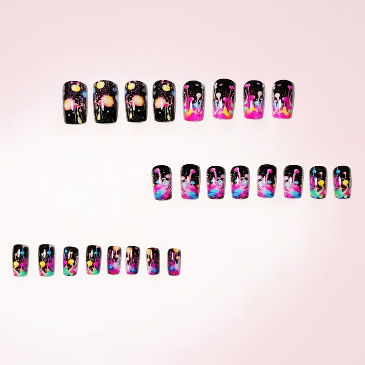 Artistic Splash Effect Nail Art Kalsten