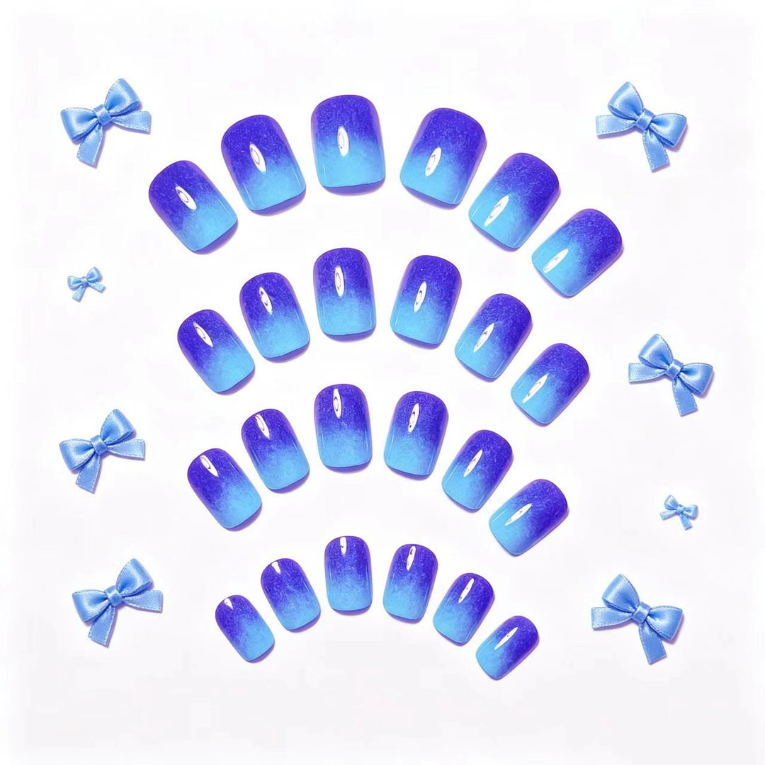 Gradient Sparkle Nail Art Kalsten