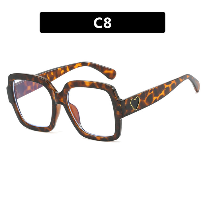 Women's square sunglasses with fashionable heart accent Kalsten