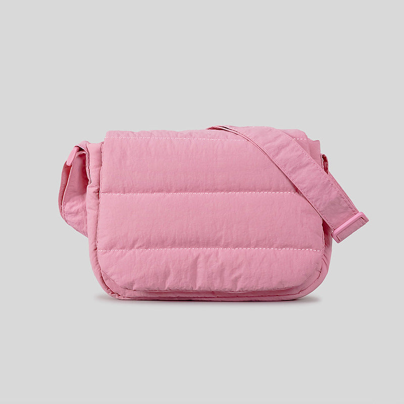 Padded Crossbody Messenger Bag