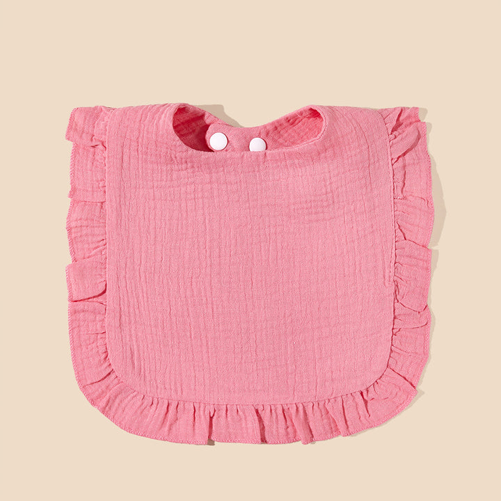 Soft Ruffled Muslin Baby Bib kalsten