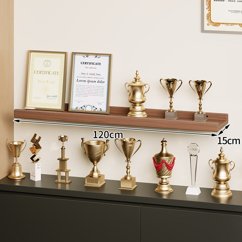 Wall-Mounted Floating Display Shelf Lacquered High-Gloss MDF