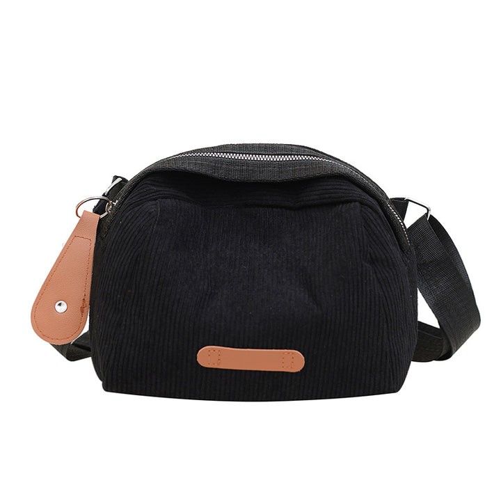 Casual Corduroy Crossbody Bag