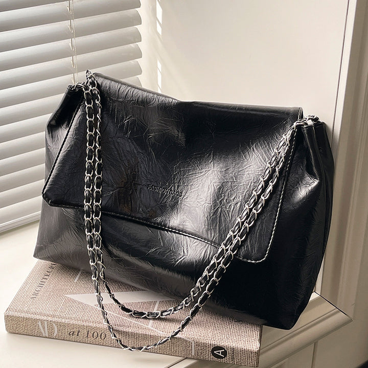Shoulder Bag with Chain Detail