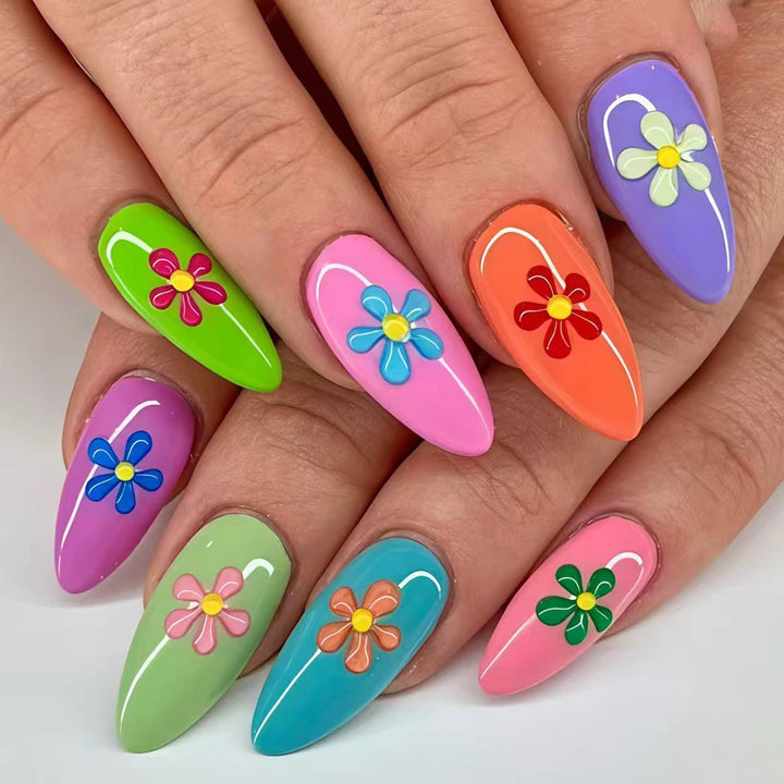 Decorative 3D Floral Nail Art Kalsten