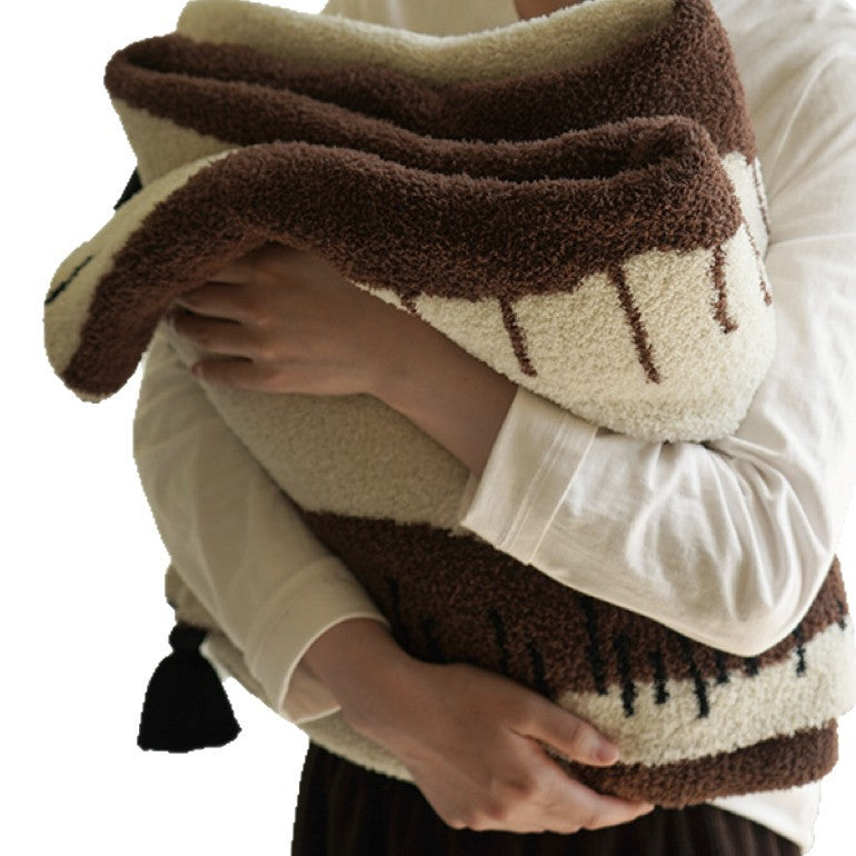 Plush Fabric Decorative Throw Blanket Kalsten