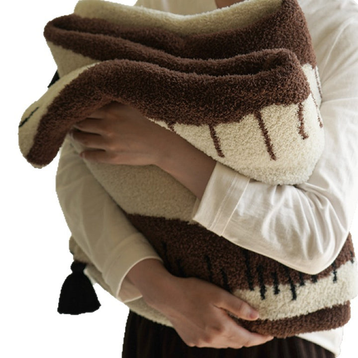Plush Fabric Decorative Throw Blanket Kalsten