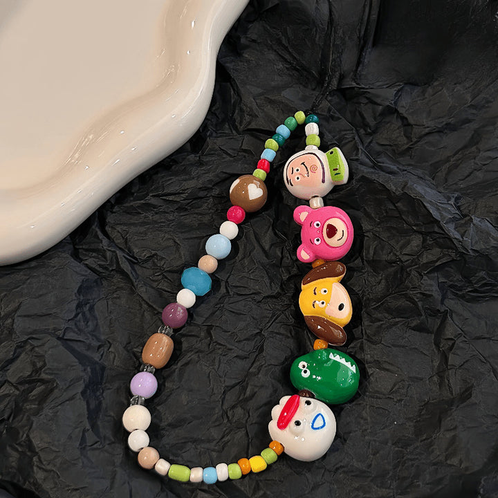 Playful Character Beaded Lanyard Kalsten