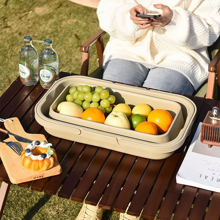 Versatile Outdoor Picnic Storage Basket Kalsten