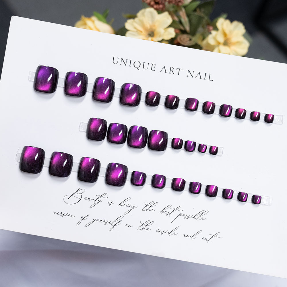 Elegant Metallic Nail Art
