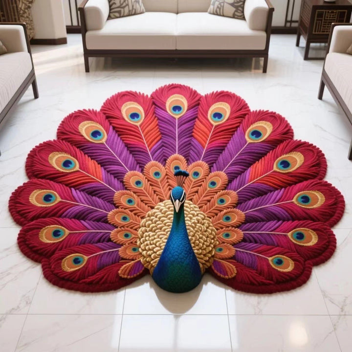 Floral Pattern Plush Area Rug