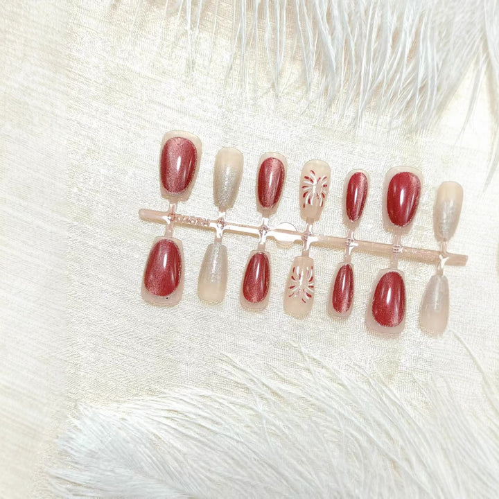 Luxury color shimmer faux nails Kalsten