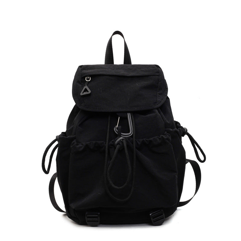 Leisure backpack with elastic drawstring and practical side pockets Kalsten