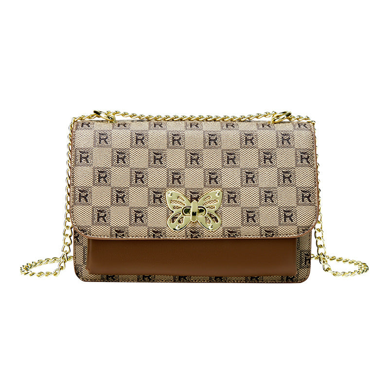 Elegant Butterfly Accent Shoulder Bag