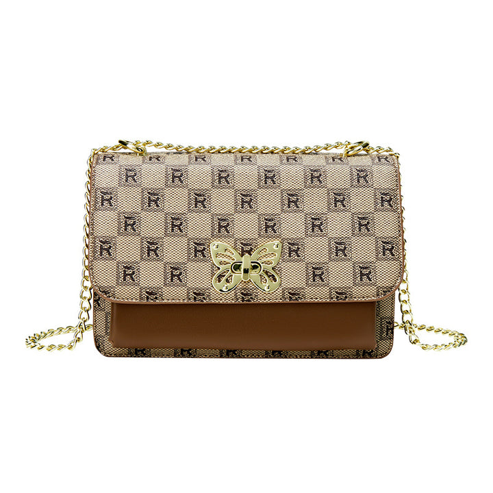 Elegant Butterfly Accent Shoulder Bag