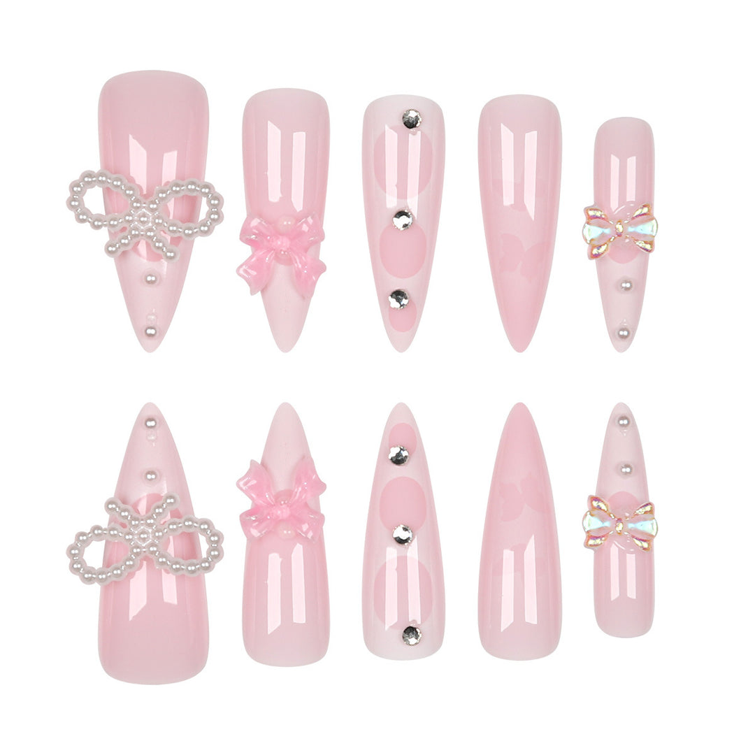 Decorative Stiletto Press-On Nail Art Set Kalsten