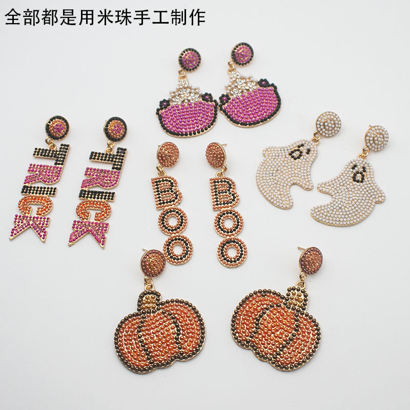 Artistic Skull-Inspired Drop Earrings Kalsten