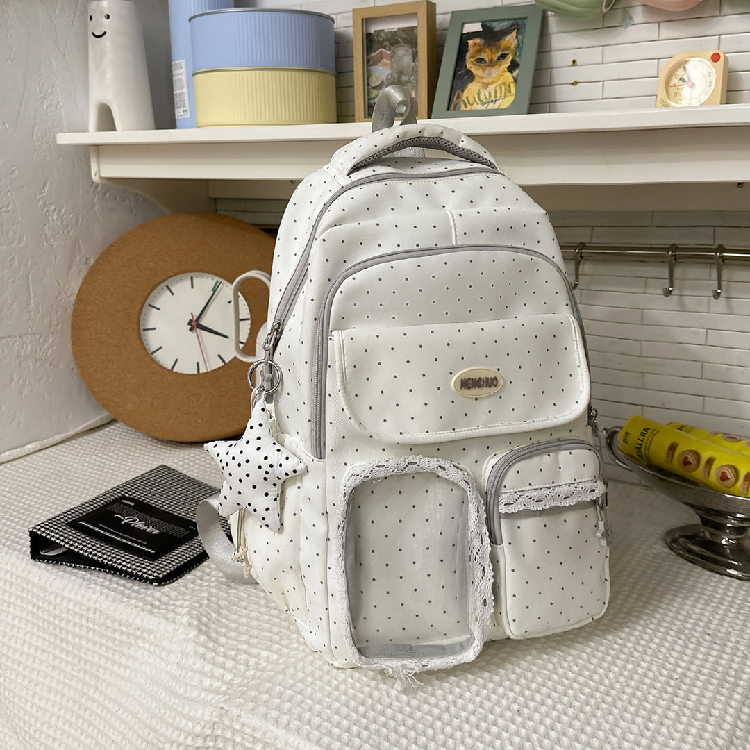 Stylish Multi-Pocket Patterned Backpack Kalsten