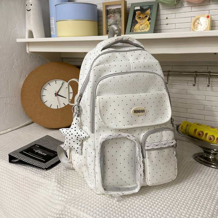 Stylish Multi-Pocket Patterned Backpack Kalsten