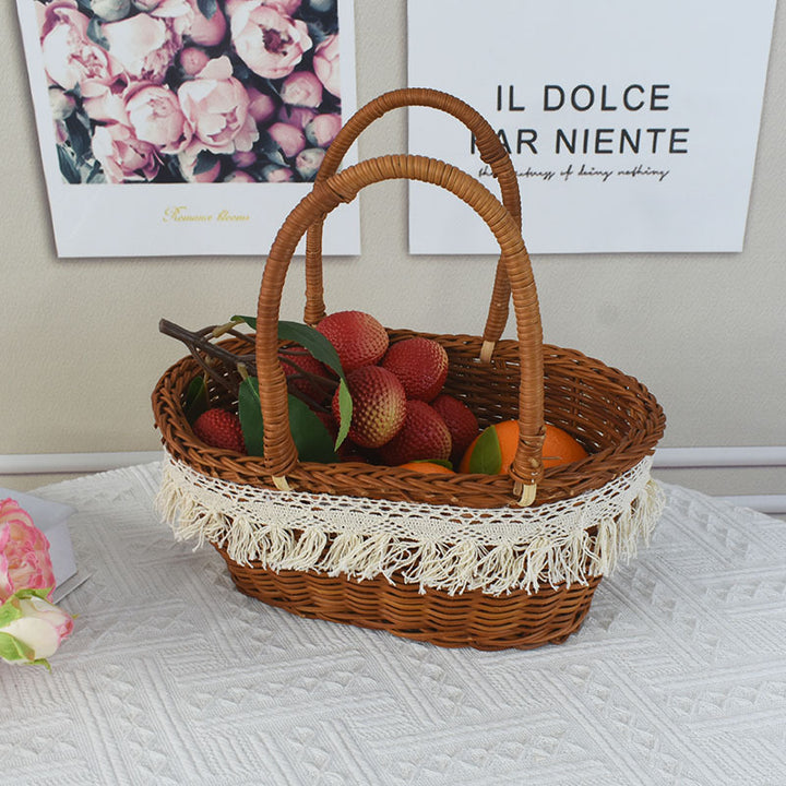 Stylish Wicker Picnic Basket Kalsten