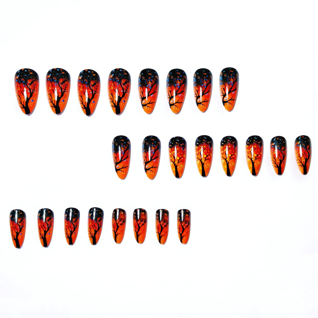 Artistic Autumn Grove Nail Art Kalsten