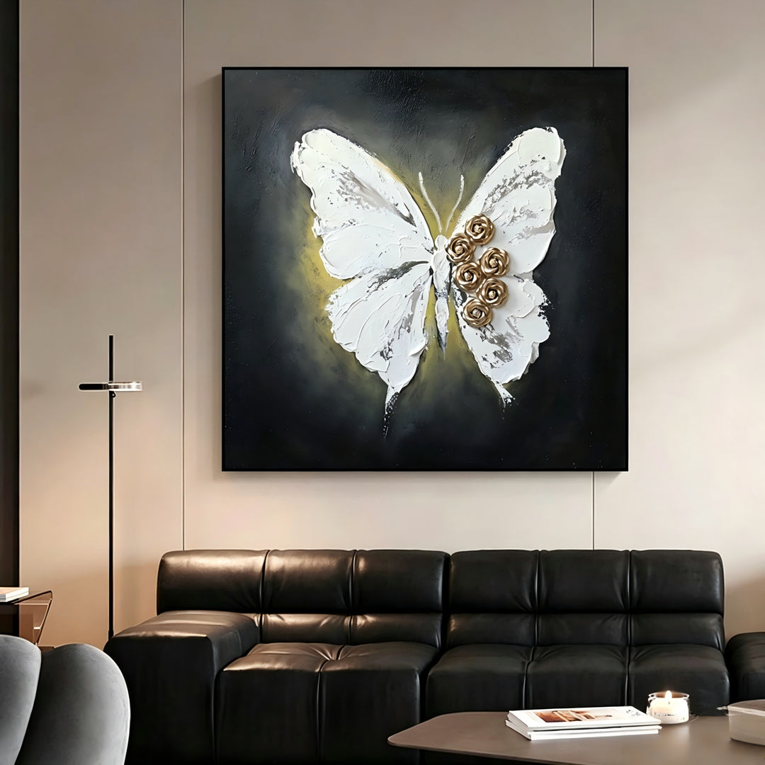 Butterfly-Themed 3D Canvas Art