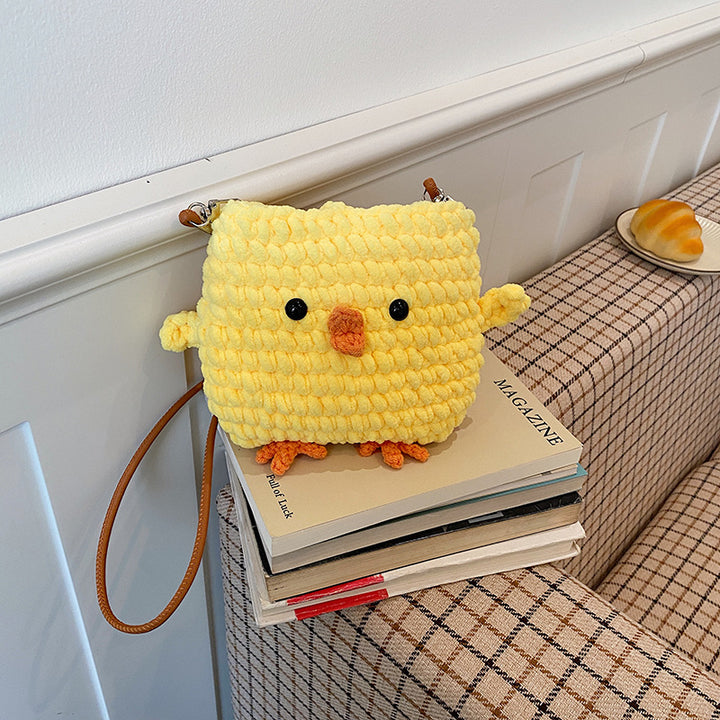 Cute Animal-Themed Plush Bag