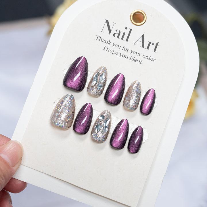 High Shine Press-On Nail Art