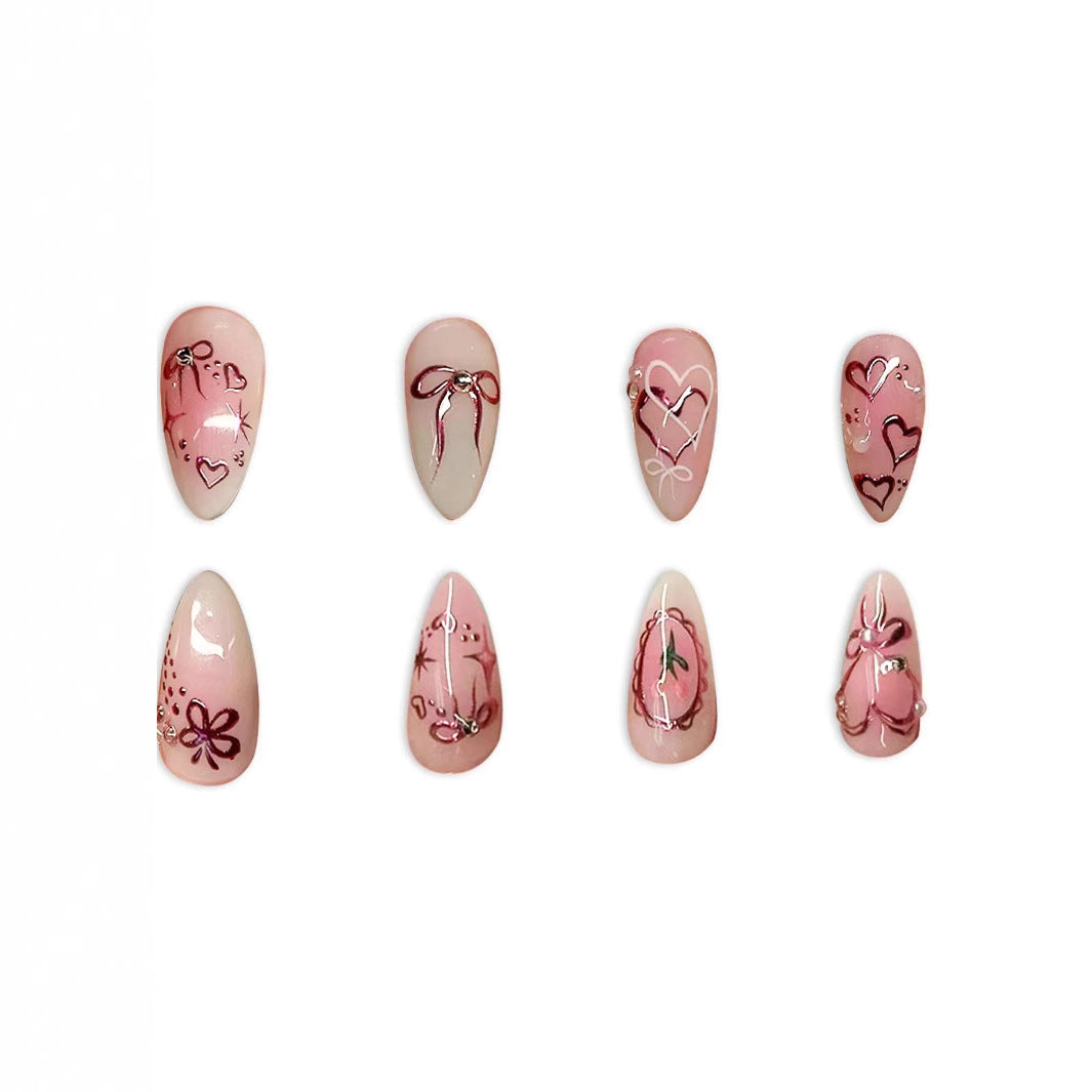 Elegant Artistic Press-On Nail Set Kalsten