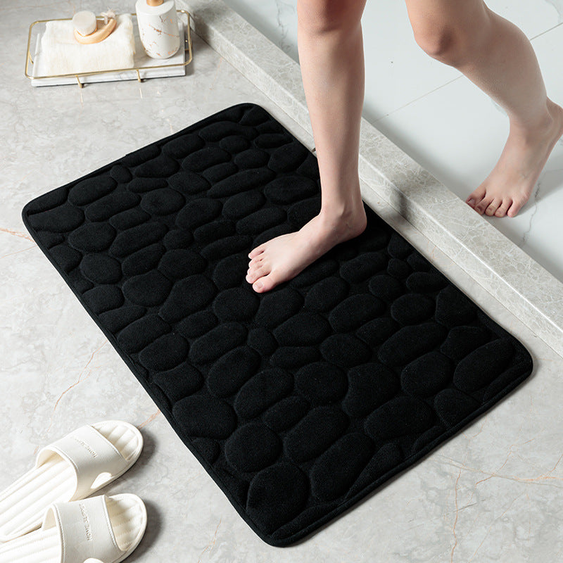 Textured Memory Foam Bath Mat Kalsten