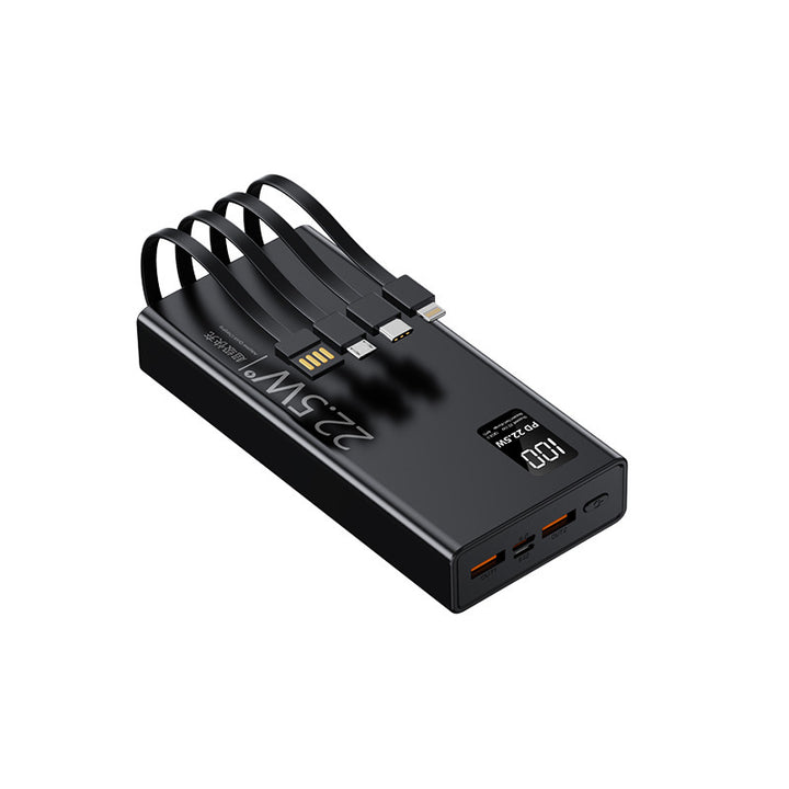 Multifunctional power bank with integrated cable system and digital power display Kalsten