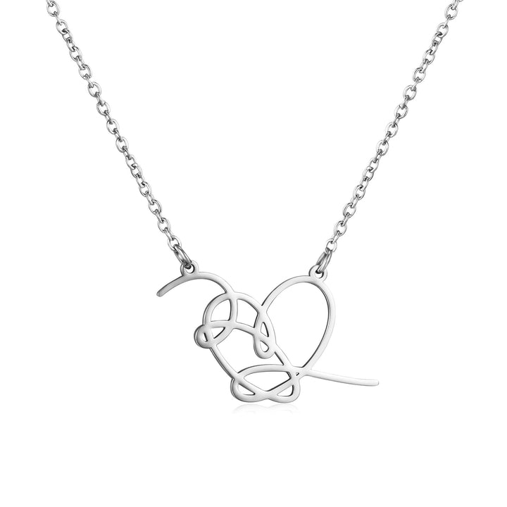 Artistic Heart-Inspired Pendant Necklace Kalsten