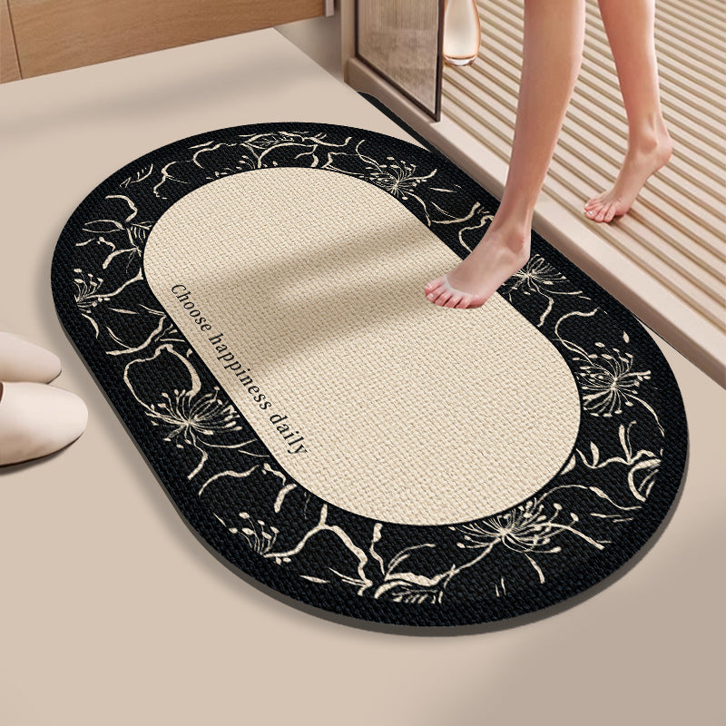 Floral Patterned Bath Mat