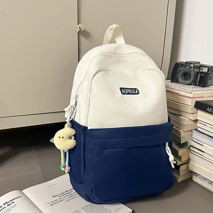 Versatile Casual Backpack with Cute Keychain Kalsten