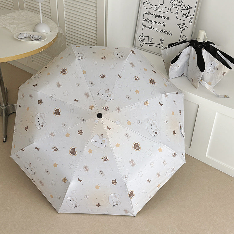 Women's Compact Umbrella with Charming Animal Design Kalsten
