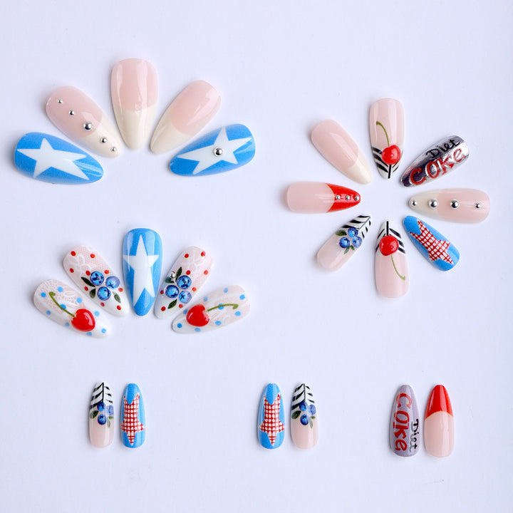 Creative Retro Style Artificial Nails Kalsten