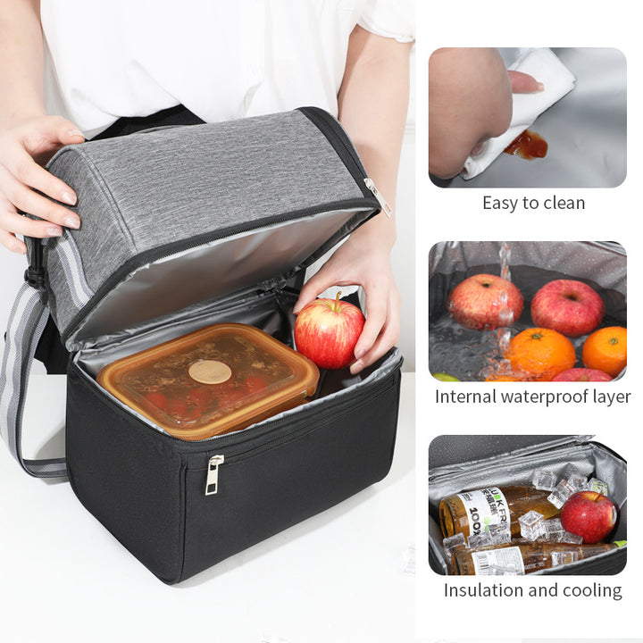 Insulated cooler bag with practical compartments Kalsten