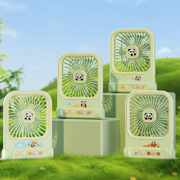 Women's Portable Mini Fan in Playful Panda Design Kalsten