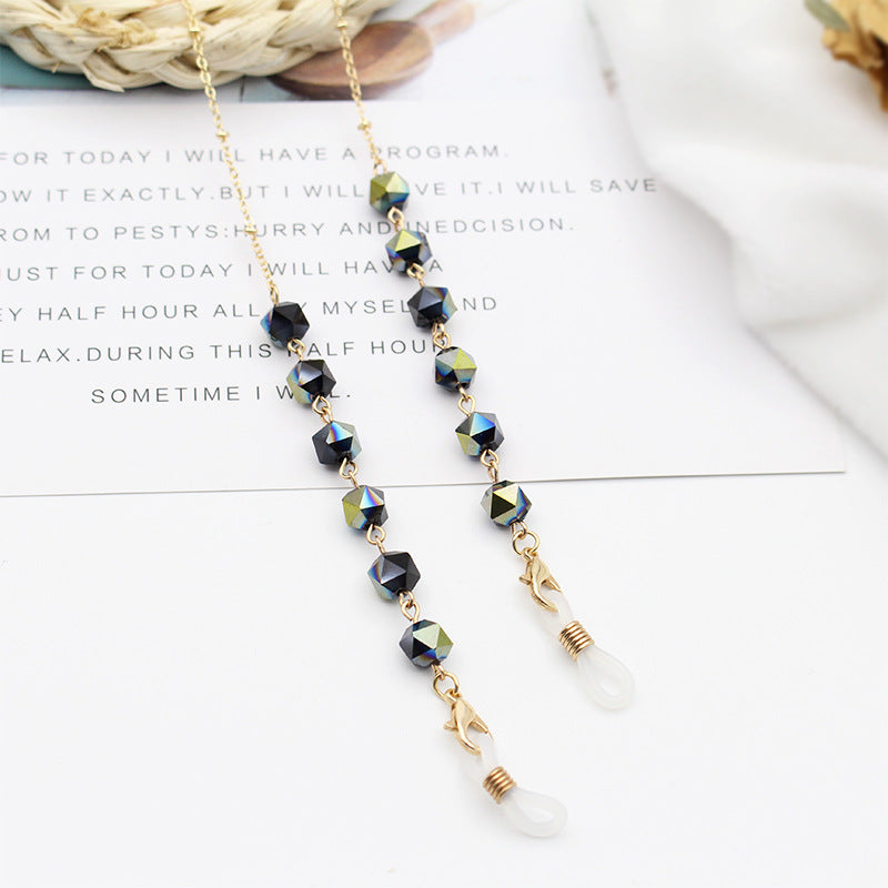 Crystal-Embellished Eyewear Chain Kalsten