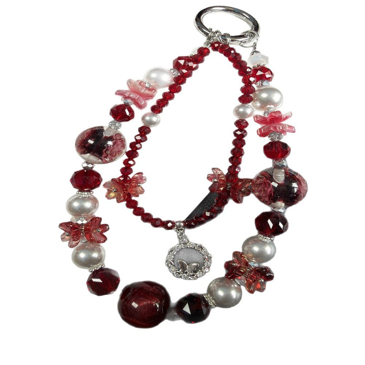 Floral Beaded Charm Necklace Kalsten