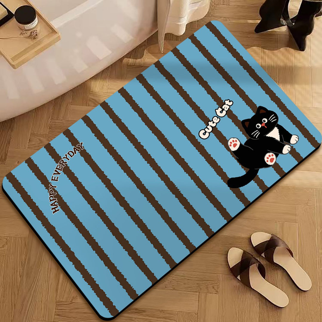 Cartoon-Themed Decorative Door Mat for Home Entryway